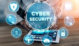 Cyber Security and Digital Data Protection Concept Cyber Security and Digital Data Protection Concept. Icon graphic interface showing secure firewall technology for online data access defense against hacker, virus and insecure information for privacy.